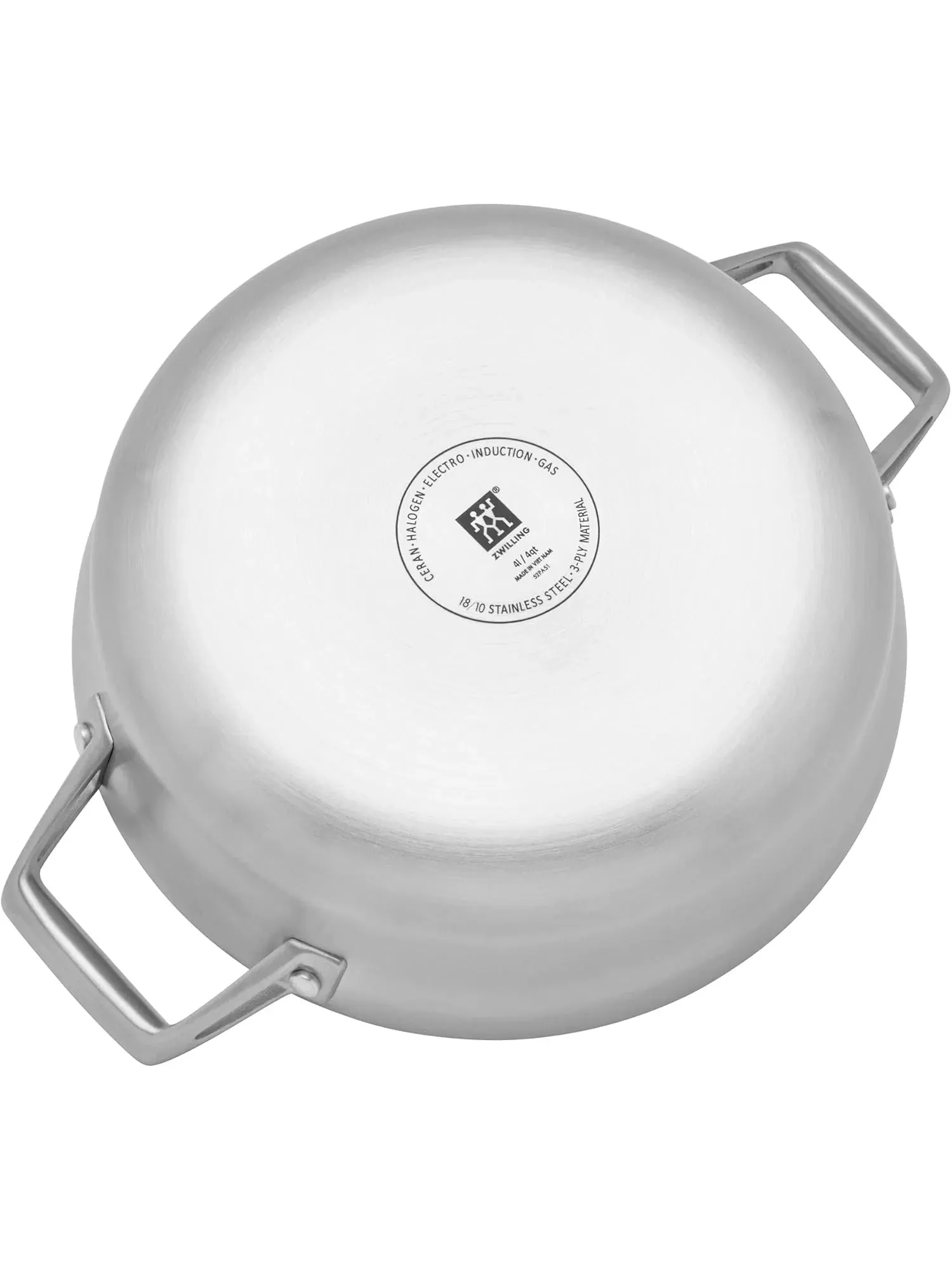 Сотейник с крышкой ZWILLING Motion Stainless Steel, 3,8 л, 26 см — изображение 3 из 9, серебристый