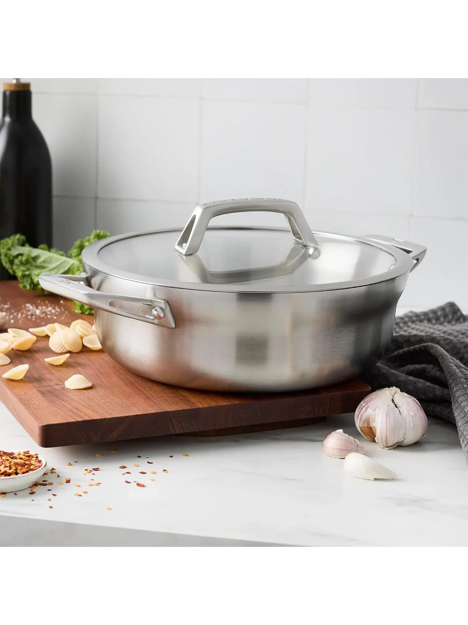 Сотейник с крышкой ZWILLING Motion Stainless Steel, 3,8 л, 26 см — изображение 9 из 9, серебристый