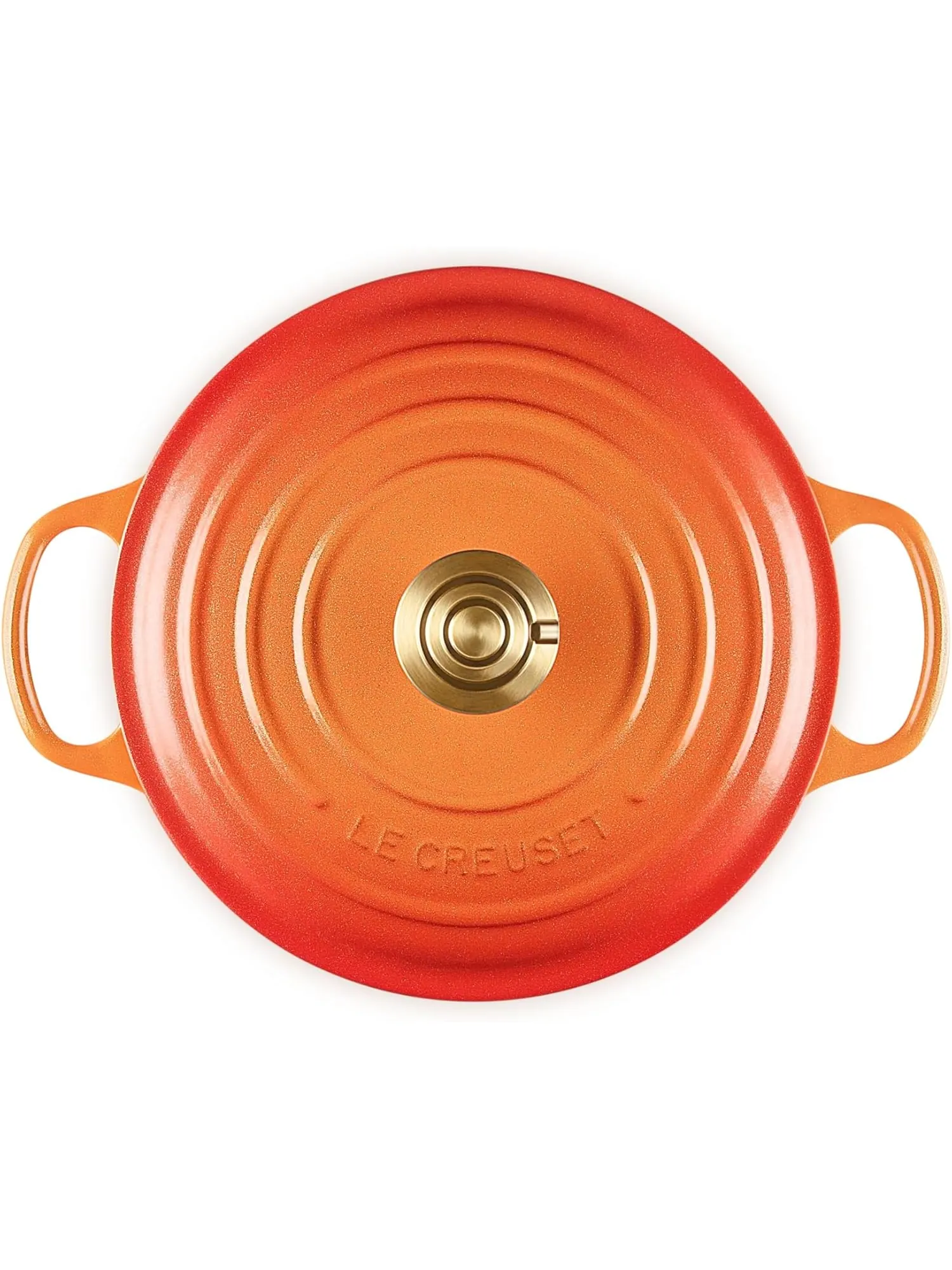 Кастрюля круглая Le Creuset Signature, 4,2 л, 24 см — изображение 3 из 9, оранжевый/золотой