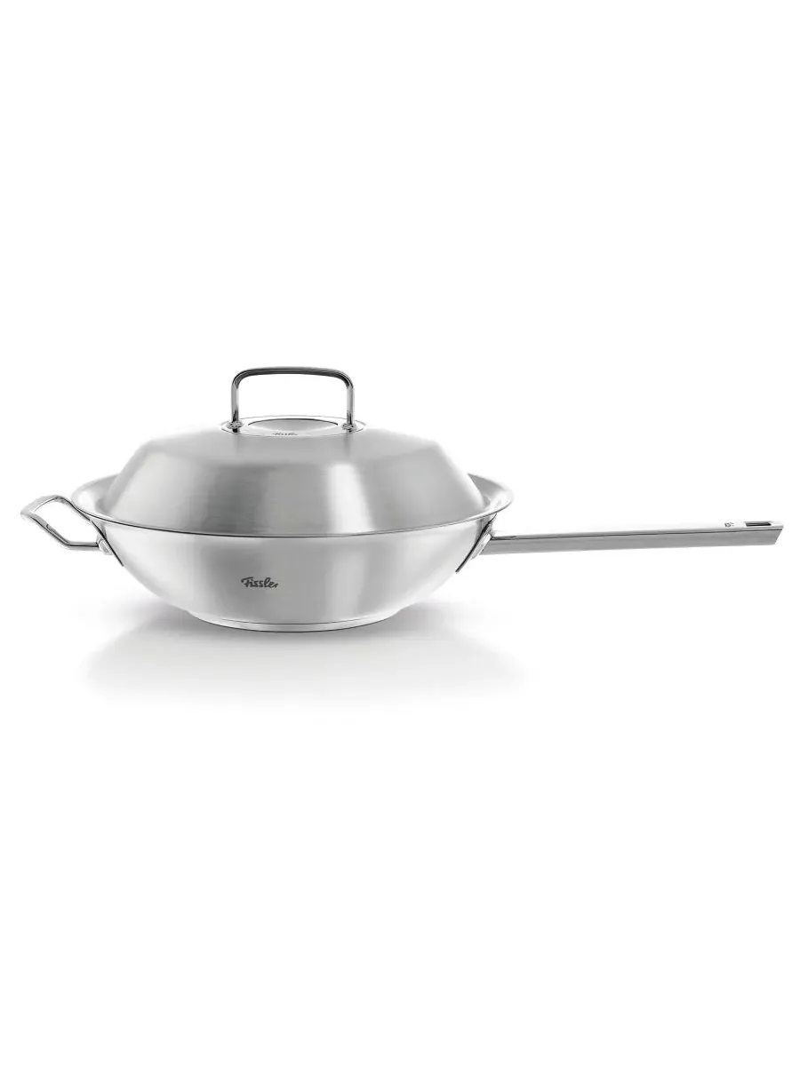 Вок Original-Profi Collection из нержавеющей стали, 30 см, с крышкой Fissler