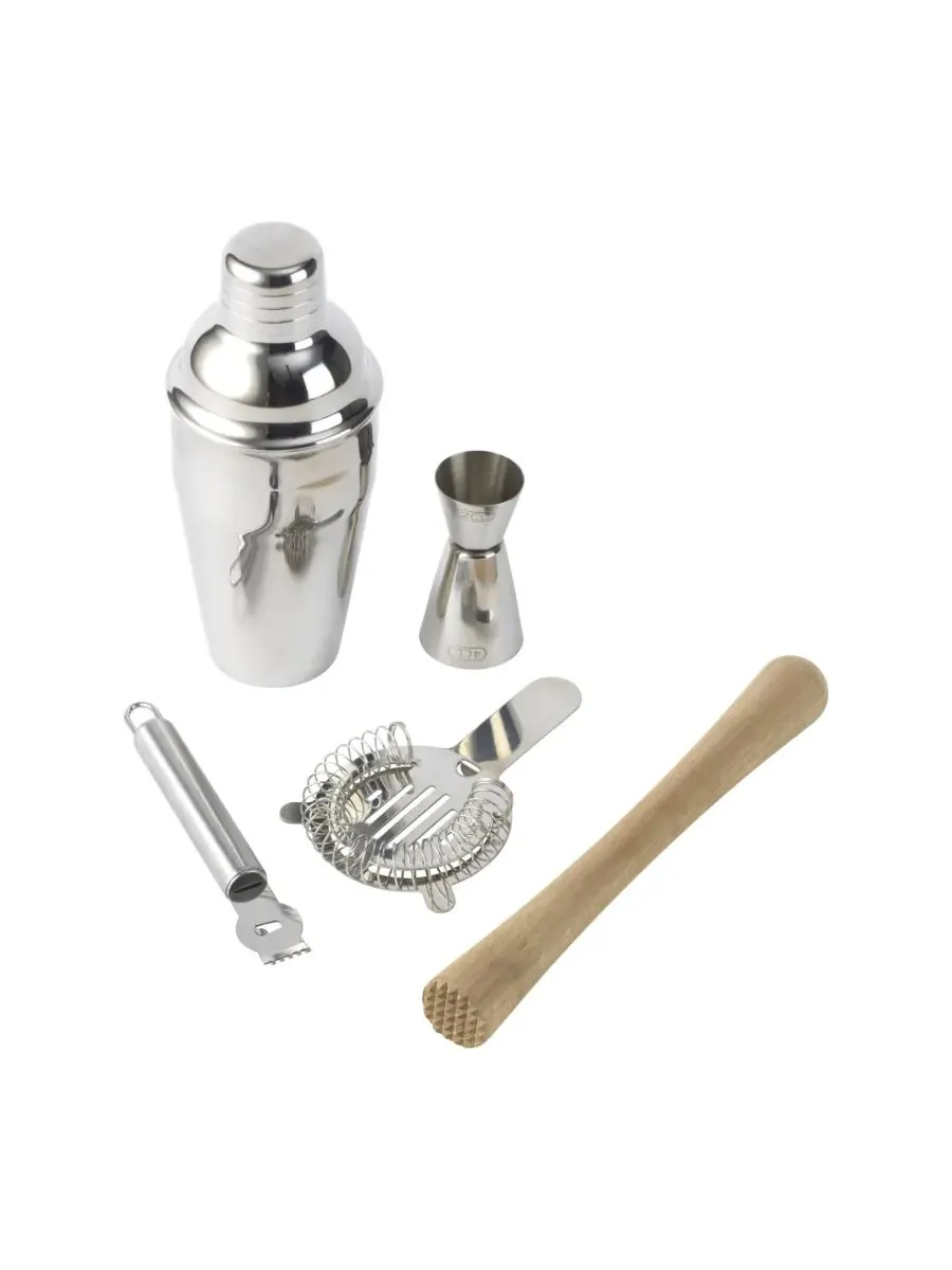 Набор для коктейлей Good Cook Gourmet из 5 предметов Goodcook — серебристый