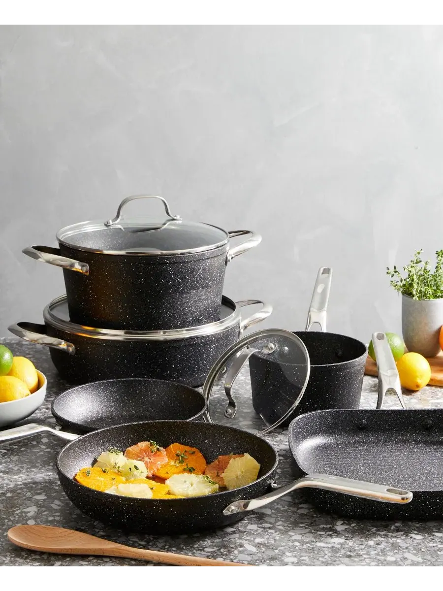 Набор из 9 предметов из литого алюминия IRONROC Cuisine::Pro — изображение 5 из 6, черный