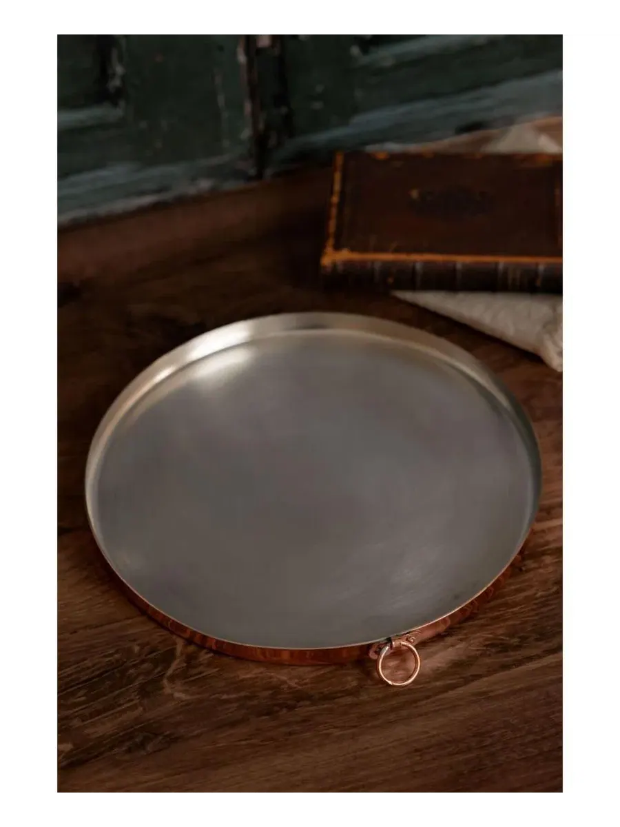 Круглый противень из меди с оловянным покрытием, Vintage Inspired Round Baking Tray Coppermill — изображение 2 из 3, медь