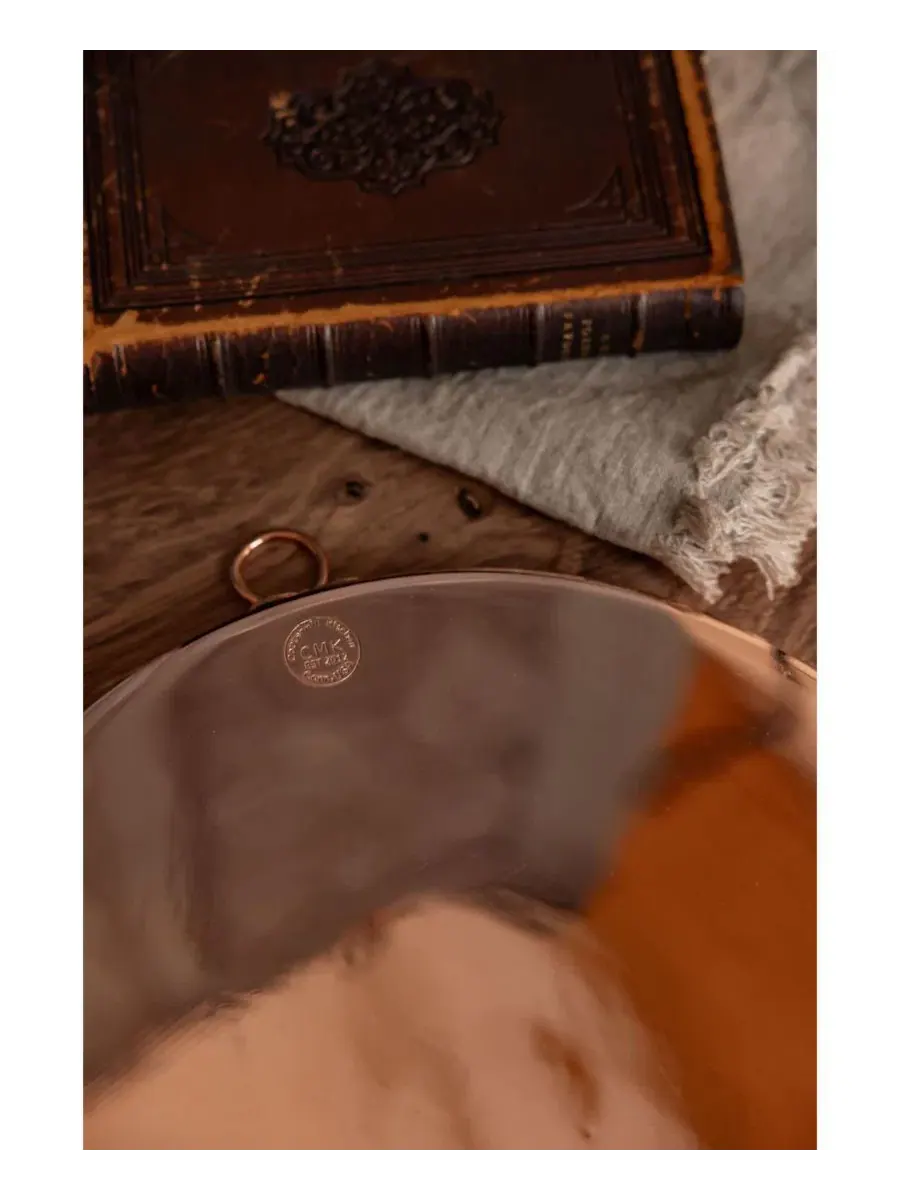 Круглый противень из меди с оловянным покрытием, Vintage Inspired Round Baking Tray Coppermill — изображение 3 из 3, медь