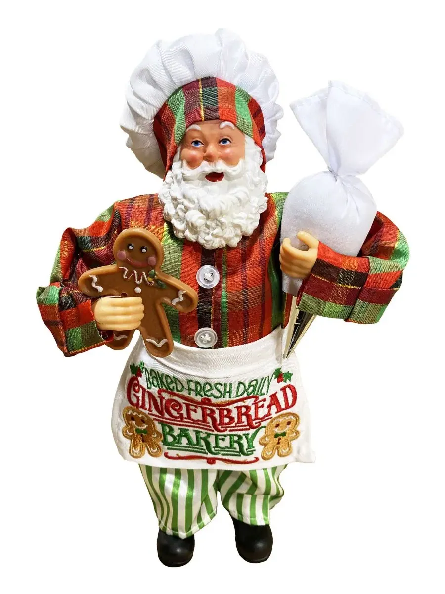 Фигурка Санта-Клауса с выпечкой 12 дюймов Santa's Workshop