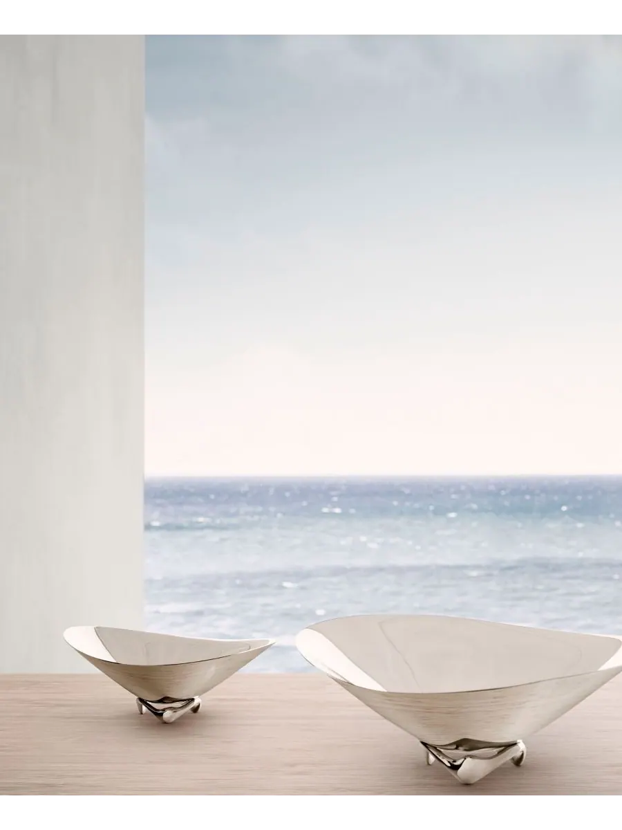 Большая чаша HK Wave Georg Jensen — изображение 2 из 2, серебряный