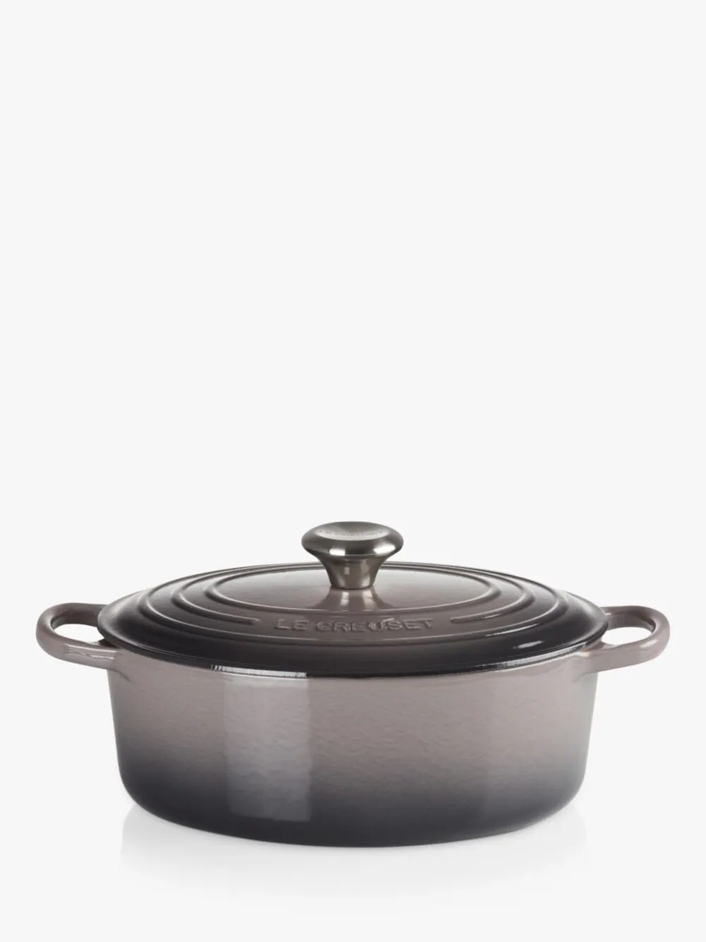 Кастрюля овальная Le Creuset Signature, 4,1 л, 27 см — изображение 2 из 4, флинт