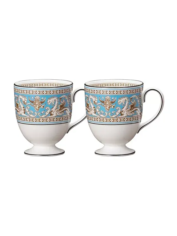 Флорентийские кружки бирюзового цвета, набор из 2 шт. Wedgwood