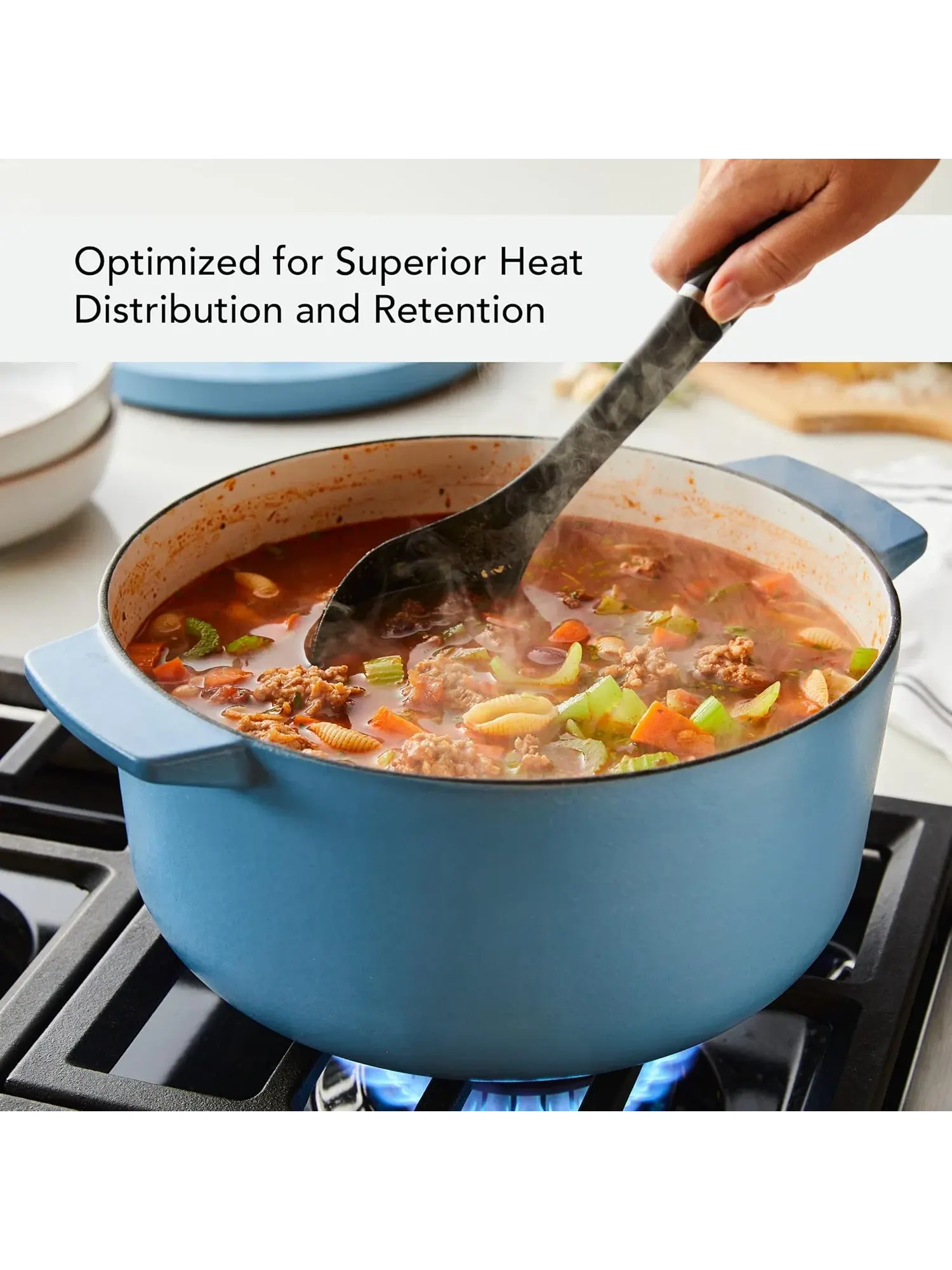 Кастрюля-жаровня KitchenAid Enameled Cast Iron Dutch Oven, 5,7 литра — изображение 4 из 14, мульти
