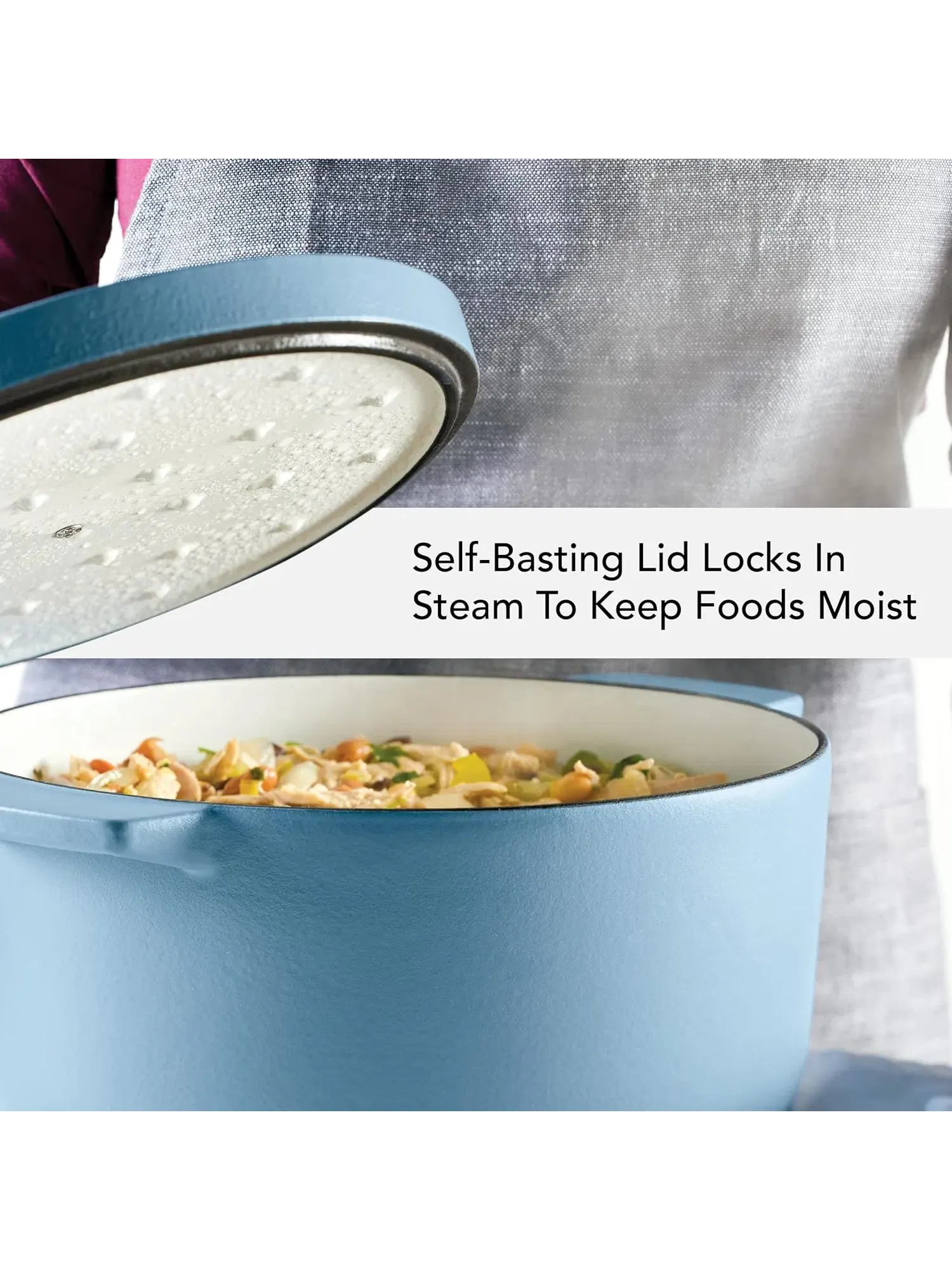 Кастрюля-жаровня KitchenAid Enameled Cast Iron Dutch Oven, 5,7 литра — изображение 5 из 14, мульти