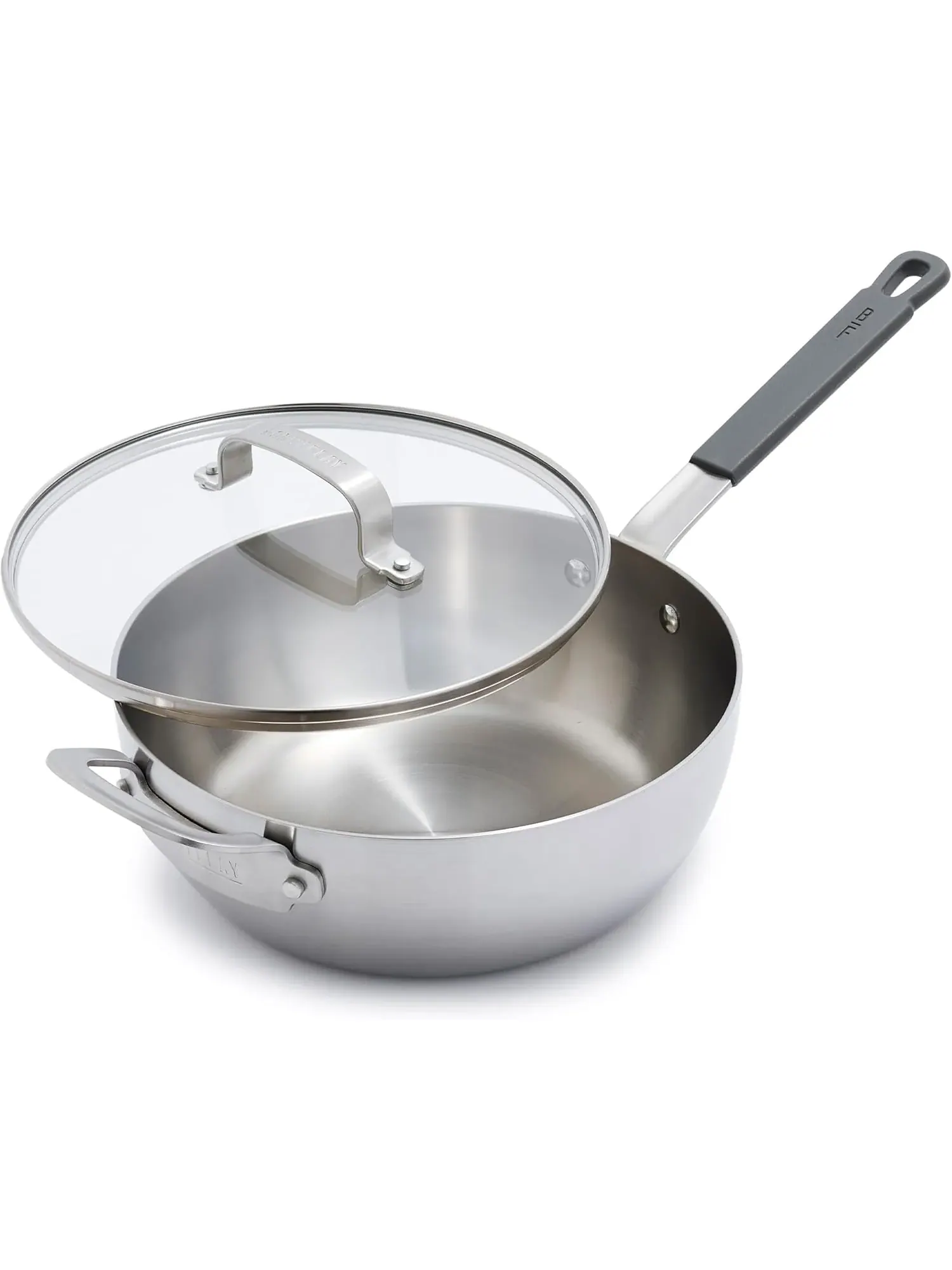 Шеф-сотейник с крышкой GreenPan x Bobby Flay Stainless Steel, 24 см, 3.55 л