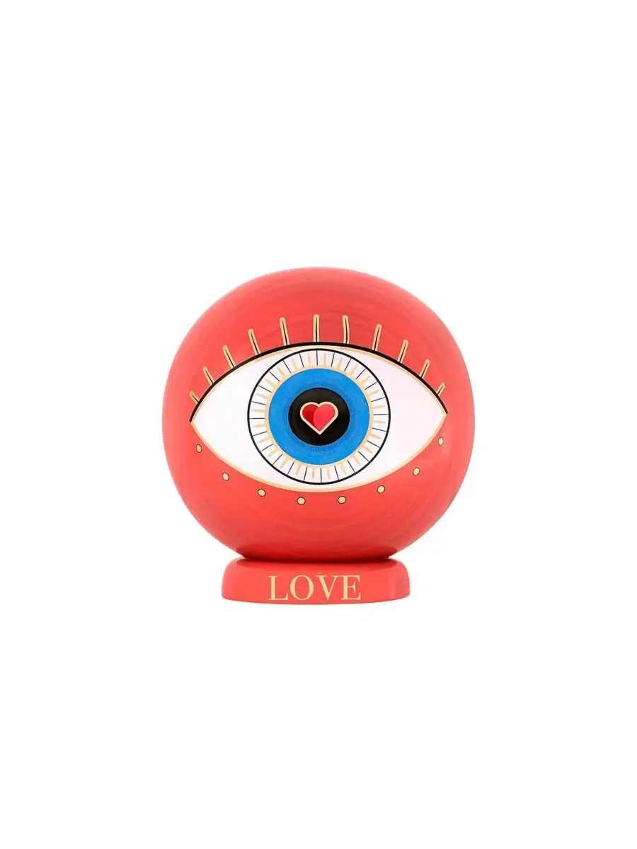 Керамическая статуэтка Power of Love Evil Eye Heart Karma and Luck