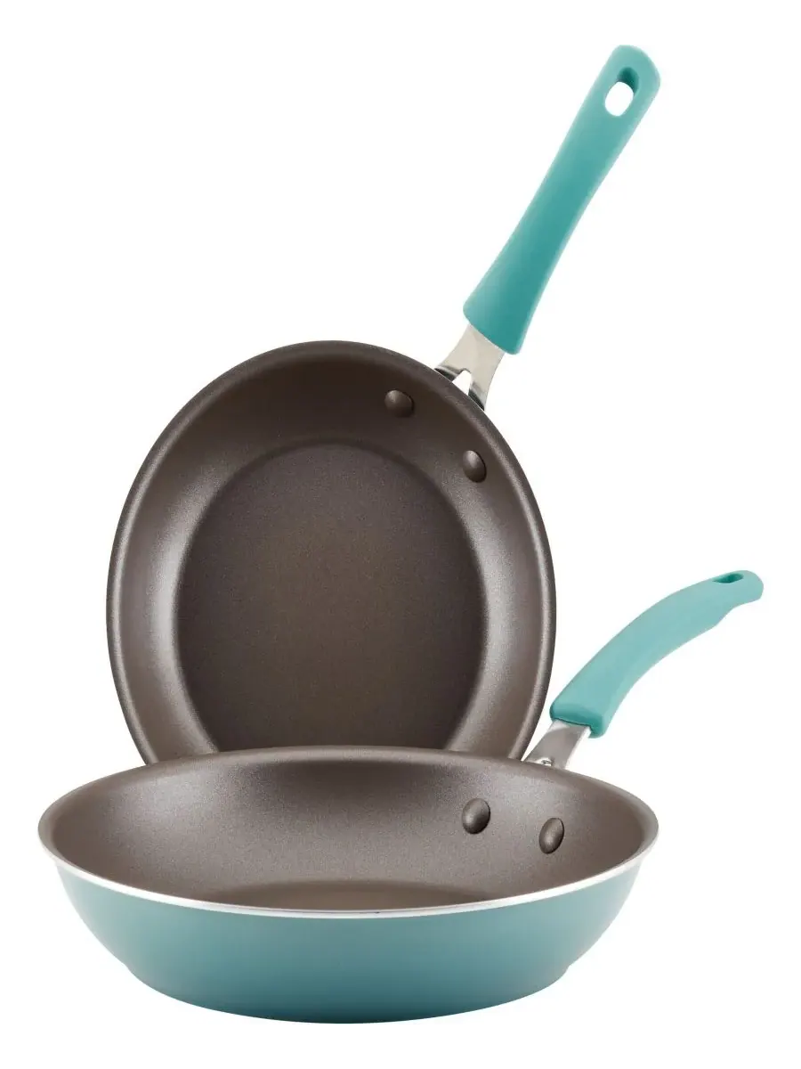 Набор из 2 алюминиевых сковородок с антипригарным покрытием Cook + Create Rachael Ray — изображение 1 из 9, синий