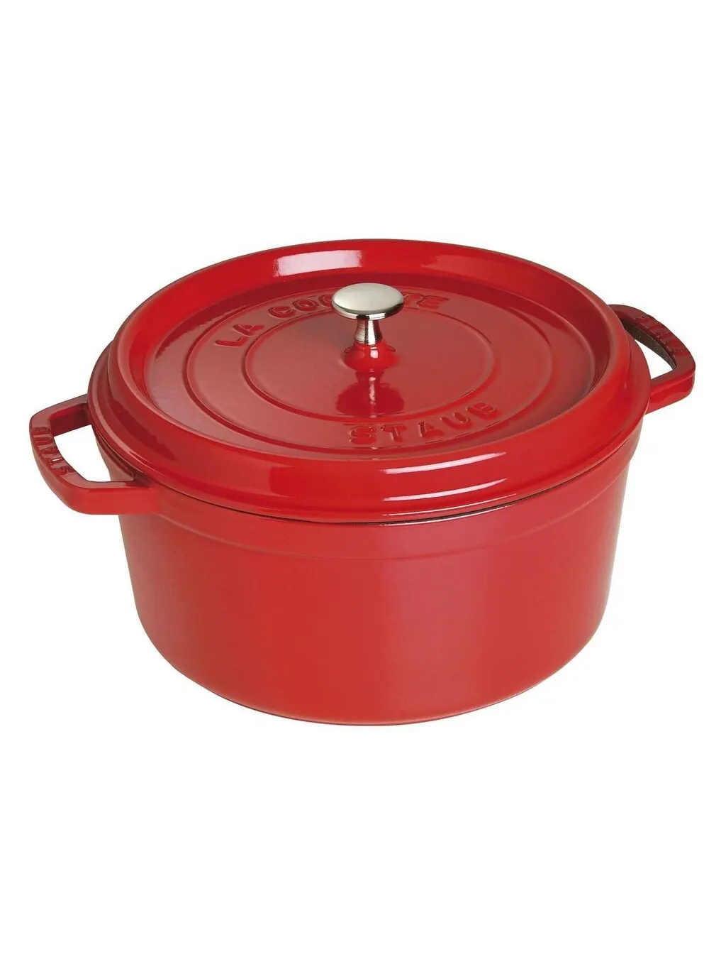 Круглая чугунная кокотница Staub, 28 см, 6.7 л