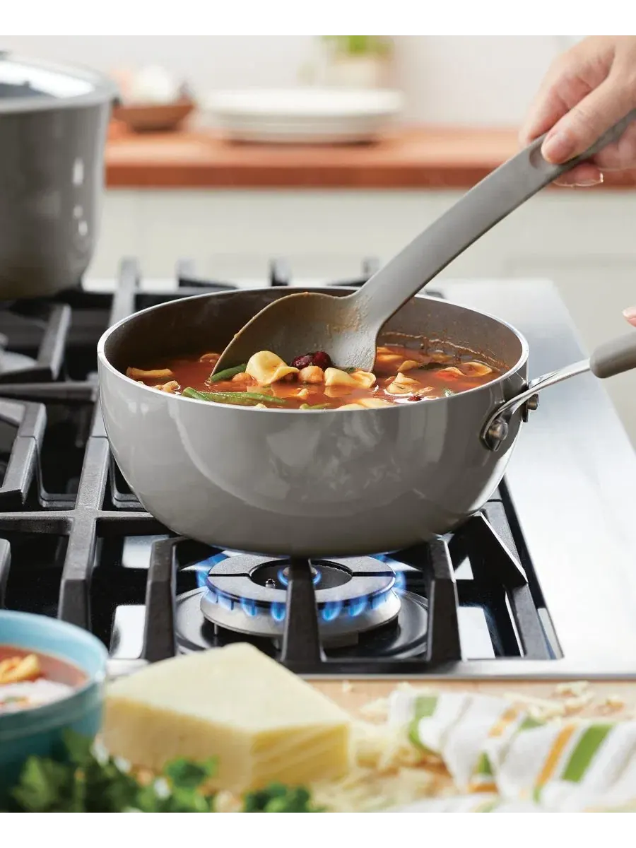 Алюминиевая антипригарная сковорода Cook + Create, 3 л Rachael Ray — изображение 3 из 7, серый