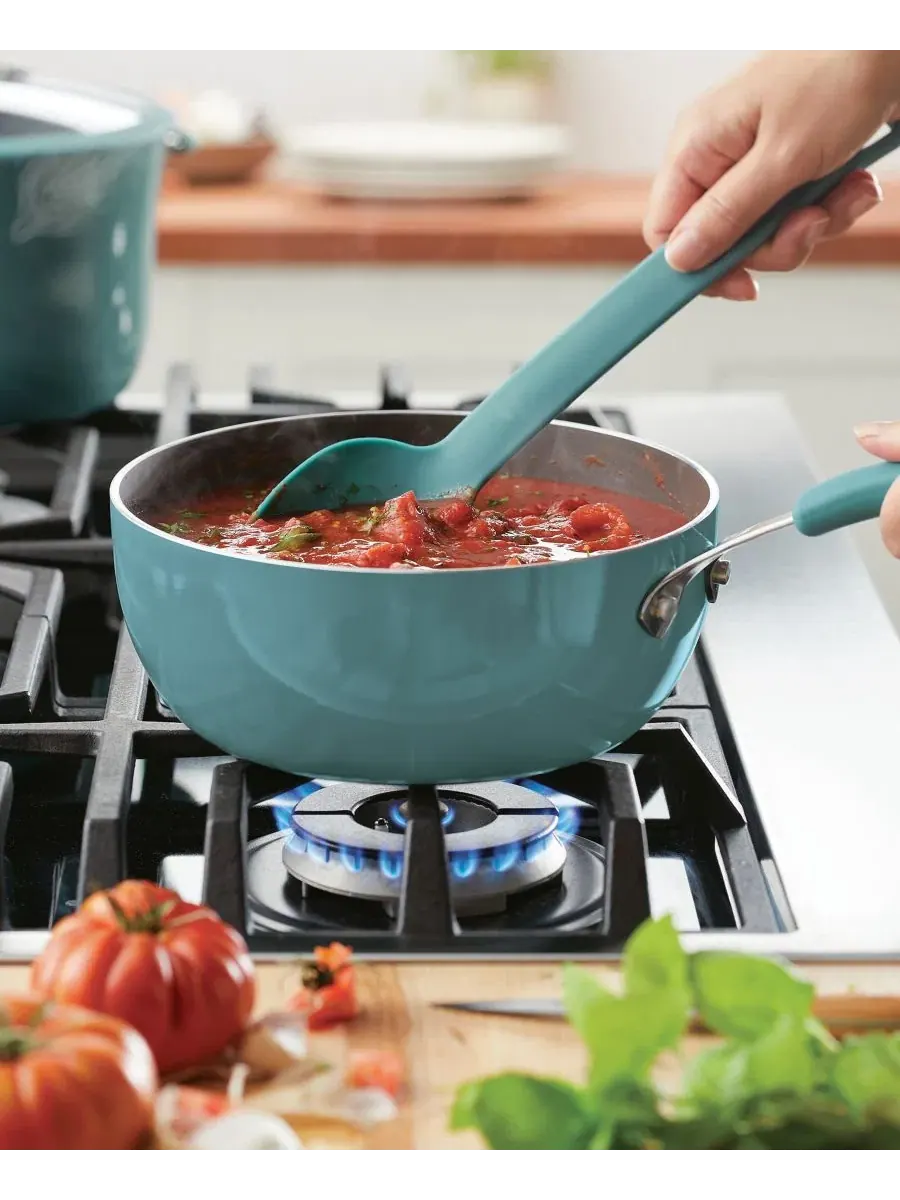 Алюминиевая антипригарная сковорода Cook + Create, 3 л Rachael Ray — изображение 5 из 7, серый