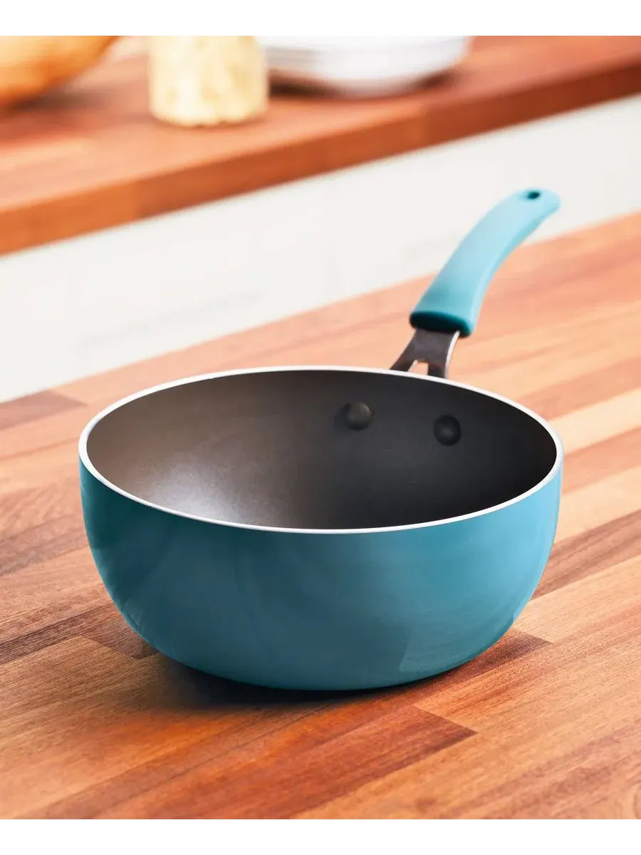 Алюминиевая антипригарная сковорода Cook + Create, 3 л Rachael Ray — изображение 4 из 4, синий