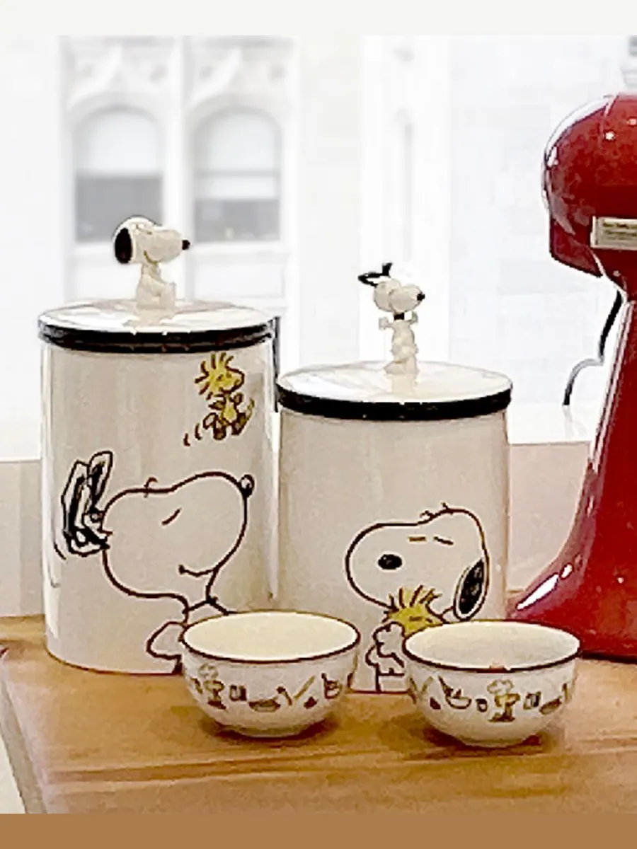 Набор из 4 фарфоровых десертных мисок «Шеф-повар Снупи» Lenox — изображение 5 из 5, мульти