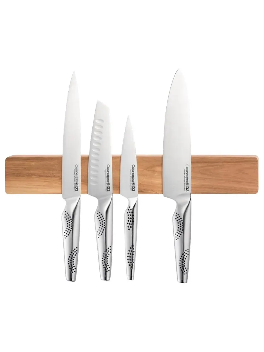 Настенный магнитный держатель для ножей из акации Id3 39 см Cuisine::Pro
