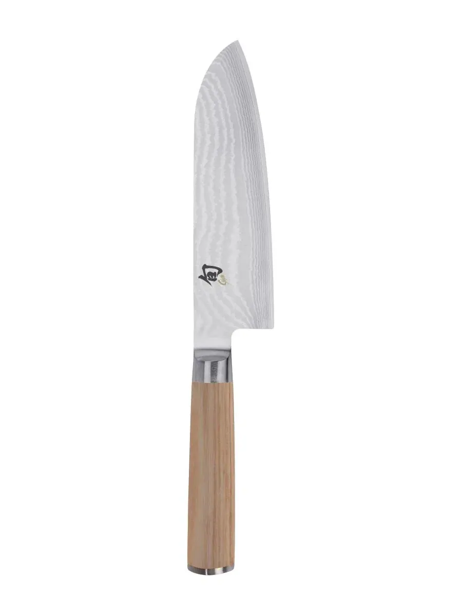 Нож сантоку 7" Shun, Classic, дамасская сталь