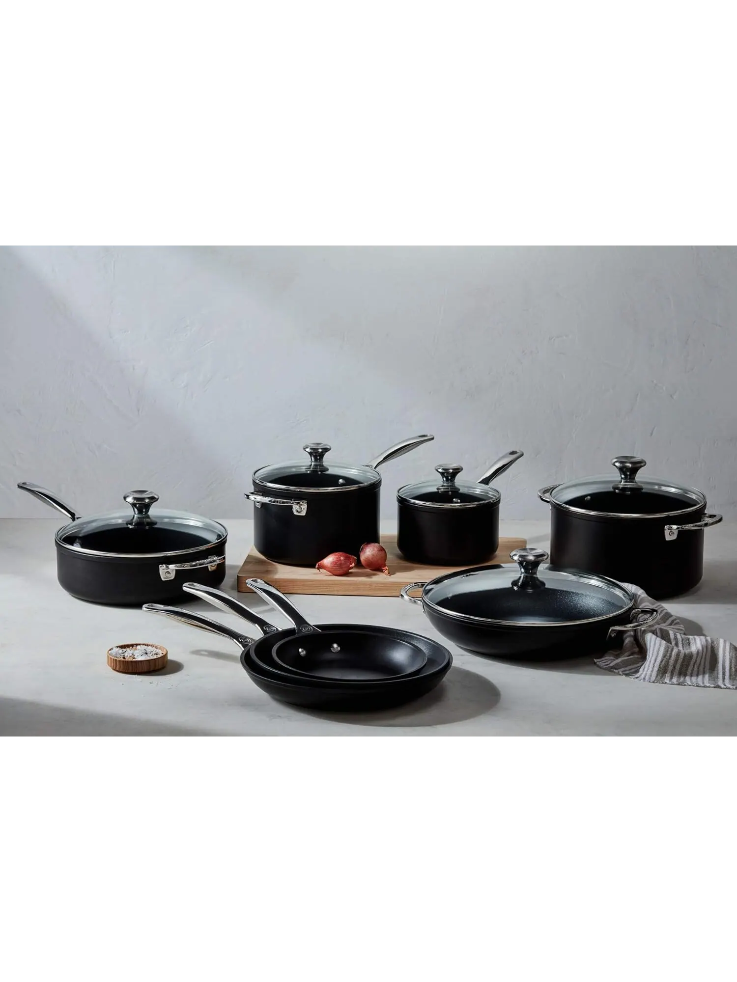 Набор посуды Le Creuset Toughened Non-Stick PRO, 13 предметов — изображение 2 из 2, черный