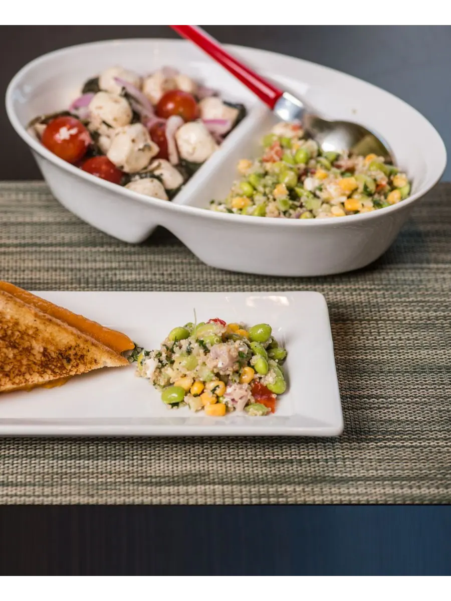Разделенная овальная сервировочная чаша BIA Cordon Bleu — изображение 5 из 6, белый