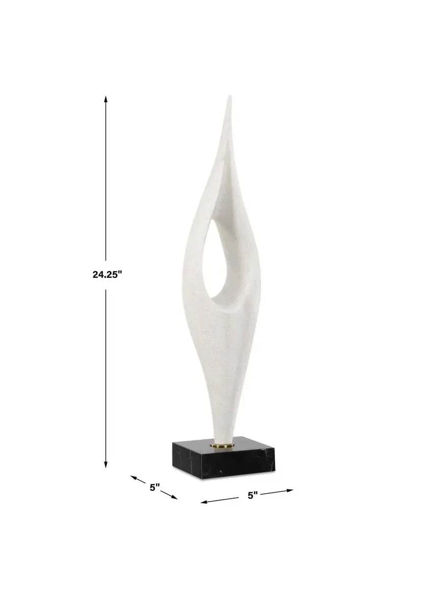 Скульптура «Капля жидкости» Uttermost — изображение 7 из 8, белый