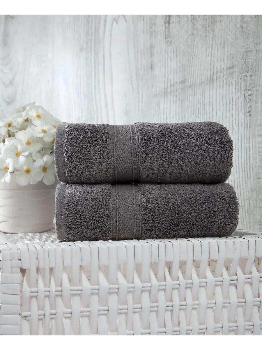 Легендарный роскошный набор из 2 полотенец для рук из турецкого хлопка Ozan Premium Home