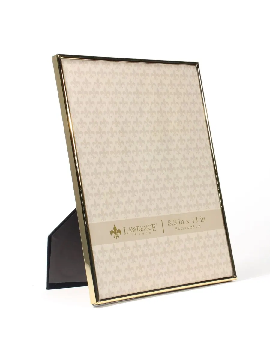 Lawrence Frames Простая золотая металлическая фоторамка - 8,5" x 11" — изображение 3 из 3, золото