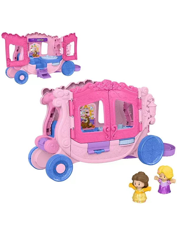 Музыкальная карета Disney Princess с двумя фигурками Little People