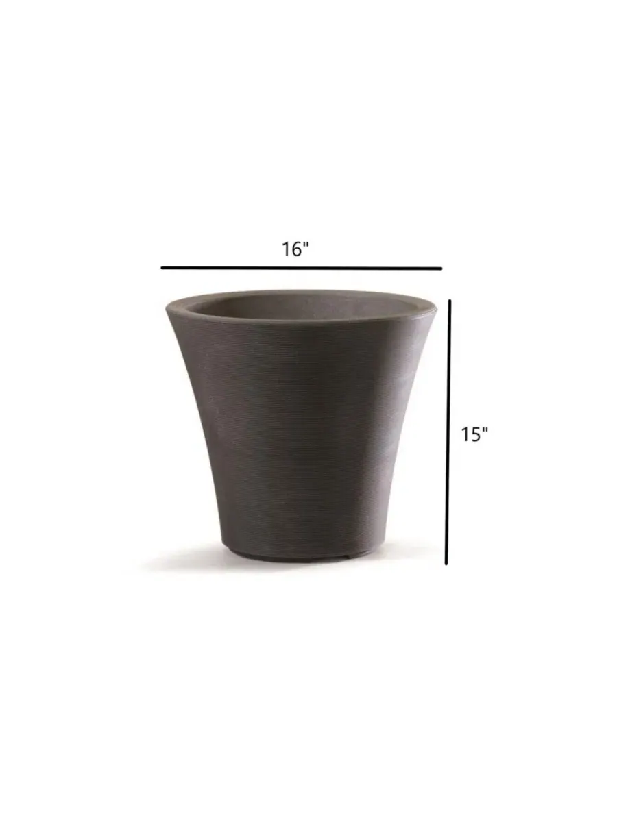B08316S181 Пластиковый садовый горшок Pamploma, цвет капучино, 41 см Garden Elements — изображение 2 из 3