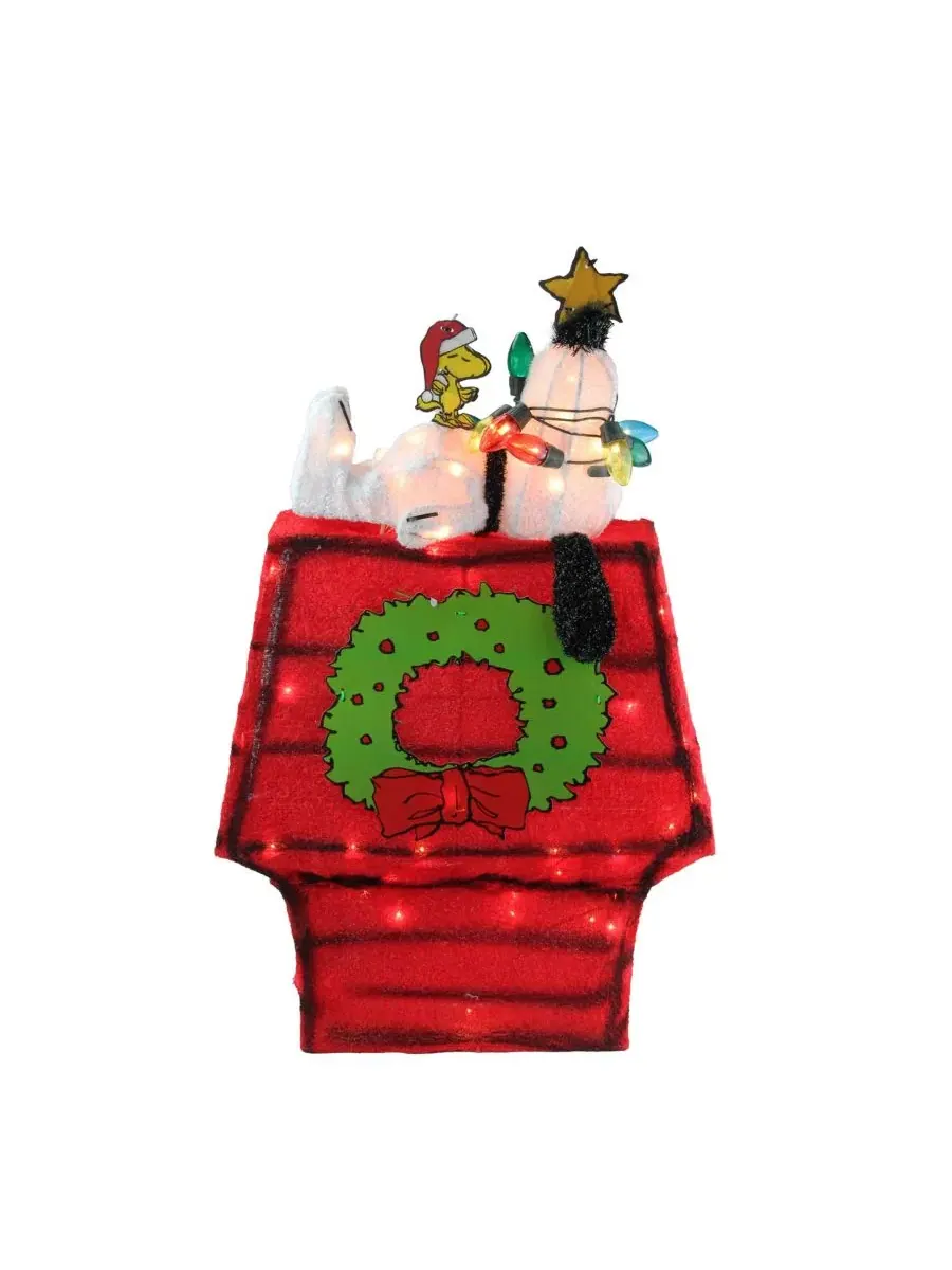 Набор новогоднего декора «Snoopy» Northlight — изображение 3 из 3, красный
