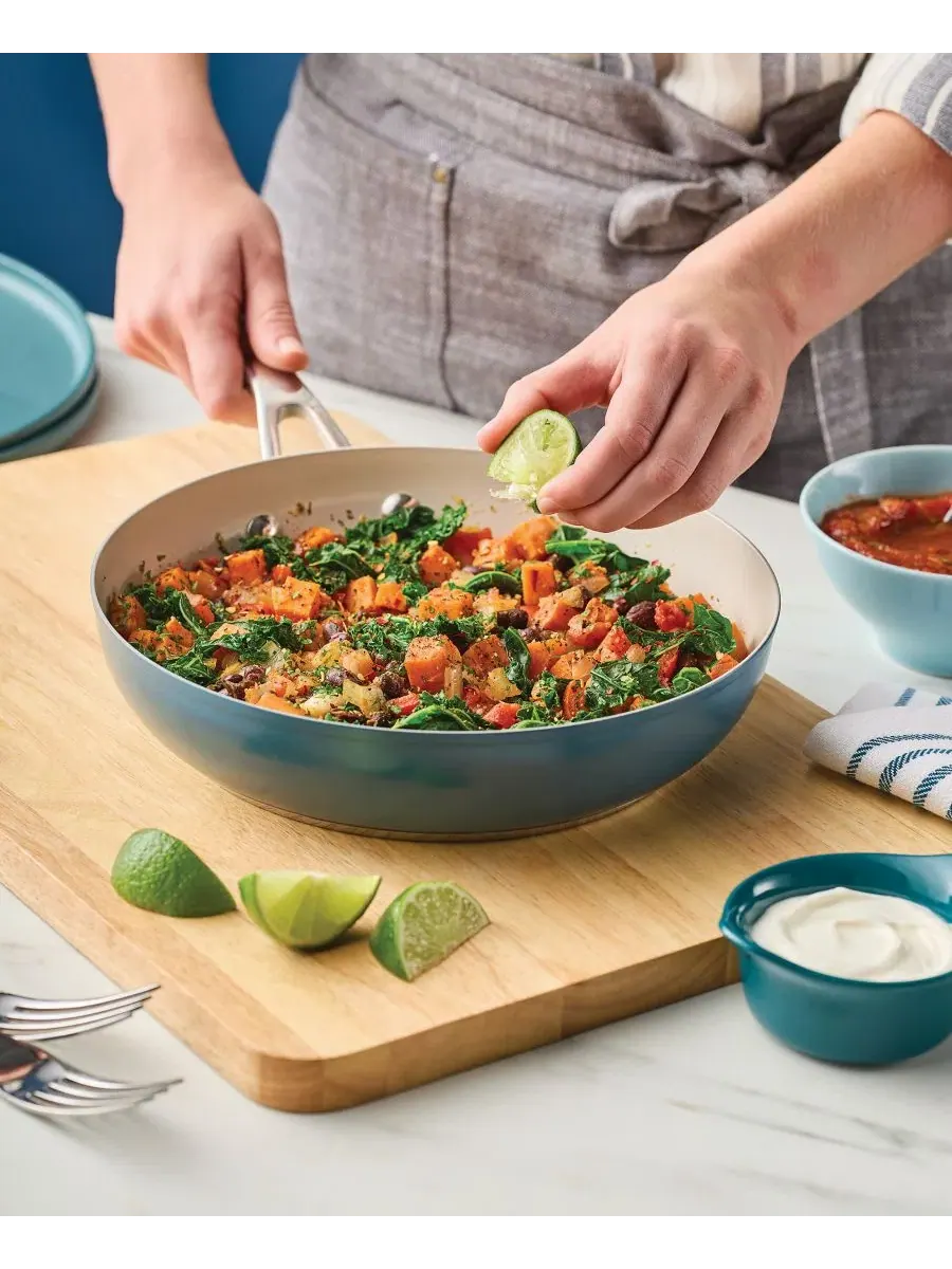 Сковорода 24 см с керамическим антипригарным покрытием Stainless Steel 9.5" Ceramic Nonstick Frying — изображение 7 из 7