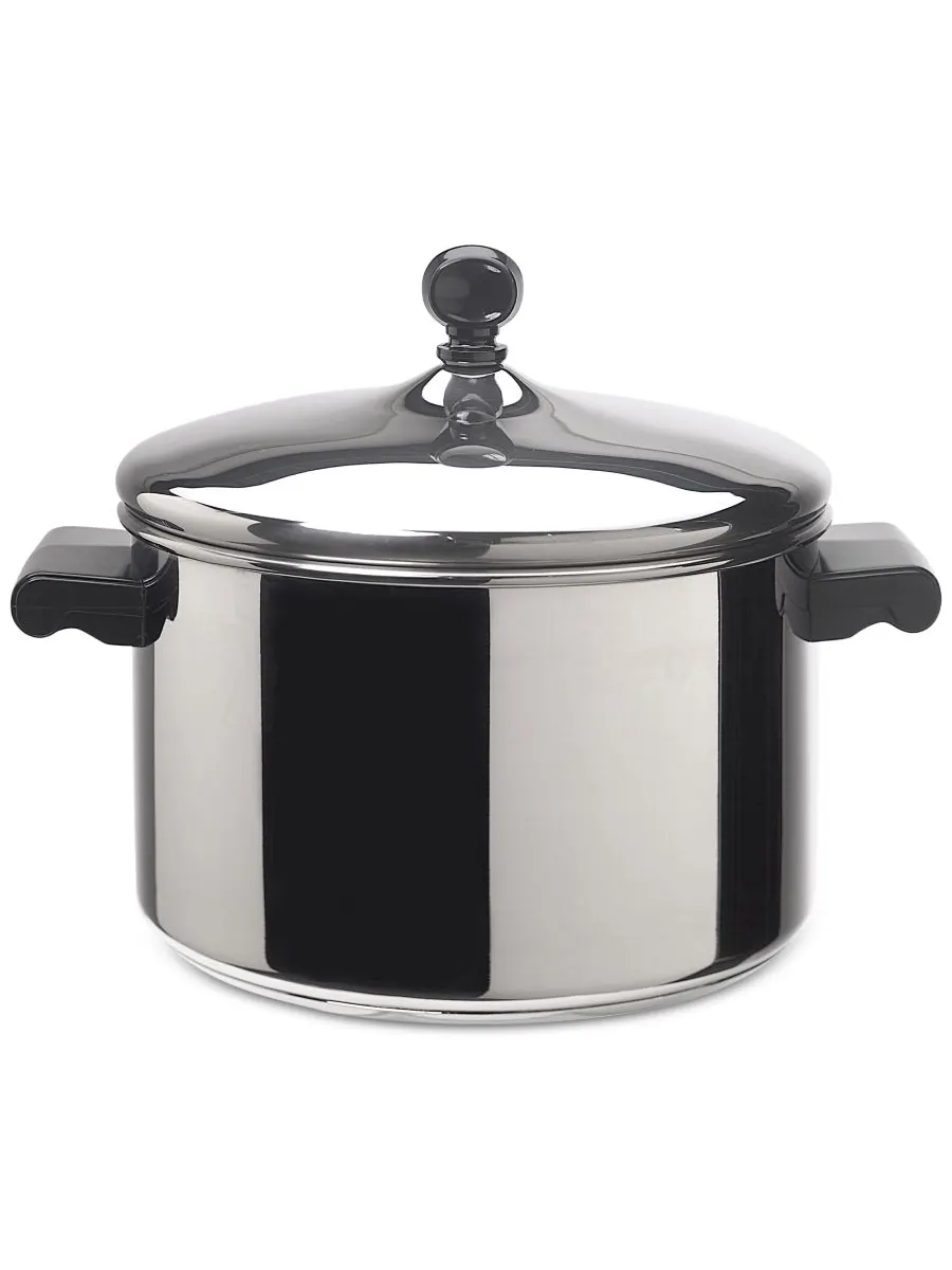 Farberware Кастрюля и крышка из нержавеющей стали серии Classic, объемом 4 кварты