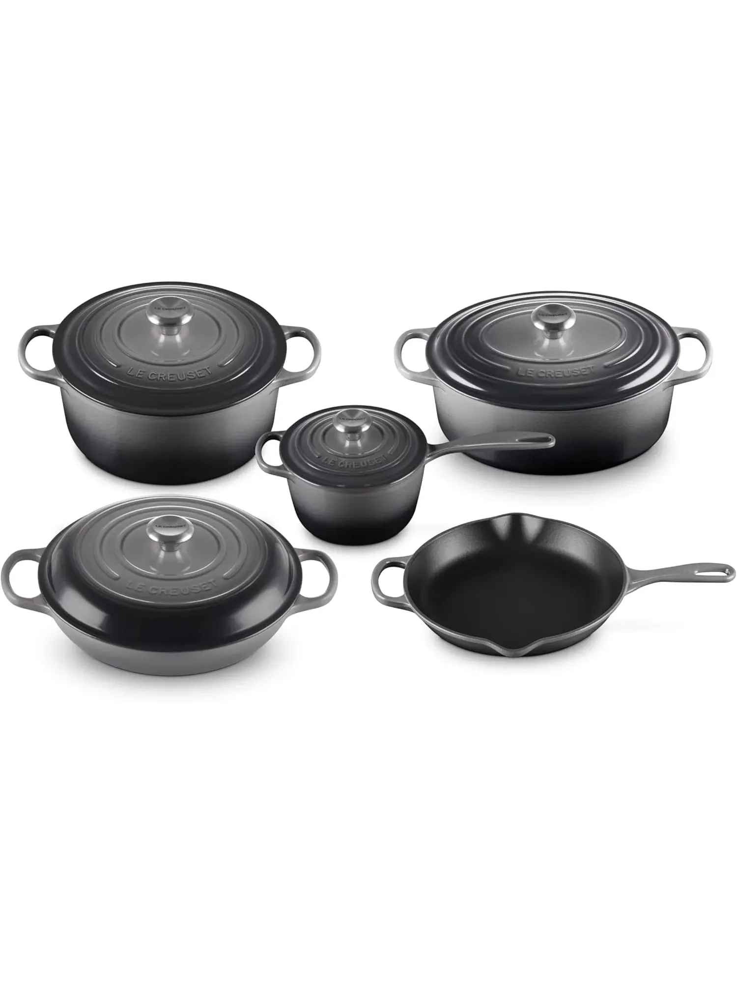 Набор чугунной эмалированной посуды Le Creuset Signature, 9 предметов