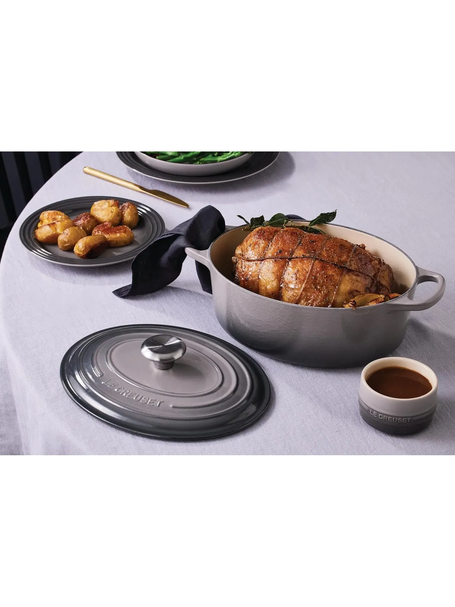 Набор чугунной эмалированной посуды Le Creuset Signature, 9 предметов — изображение 16 из 19, серый