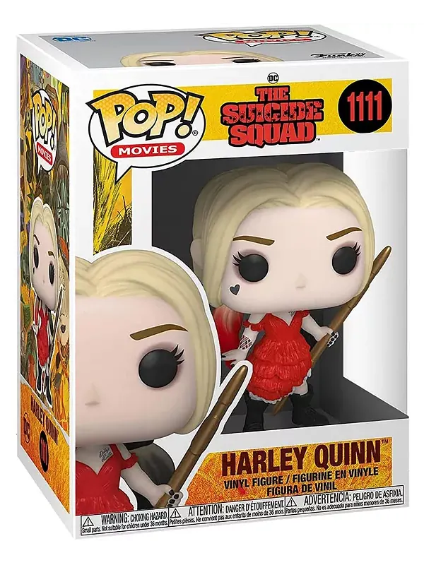 Виниловая фигурка DC «Отряд самоубийц» | Харли (поврежденное платье) Funko — изображение 2 из 3, красный