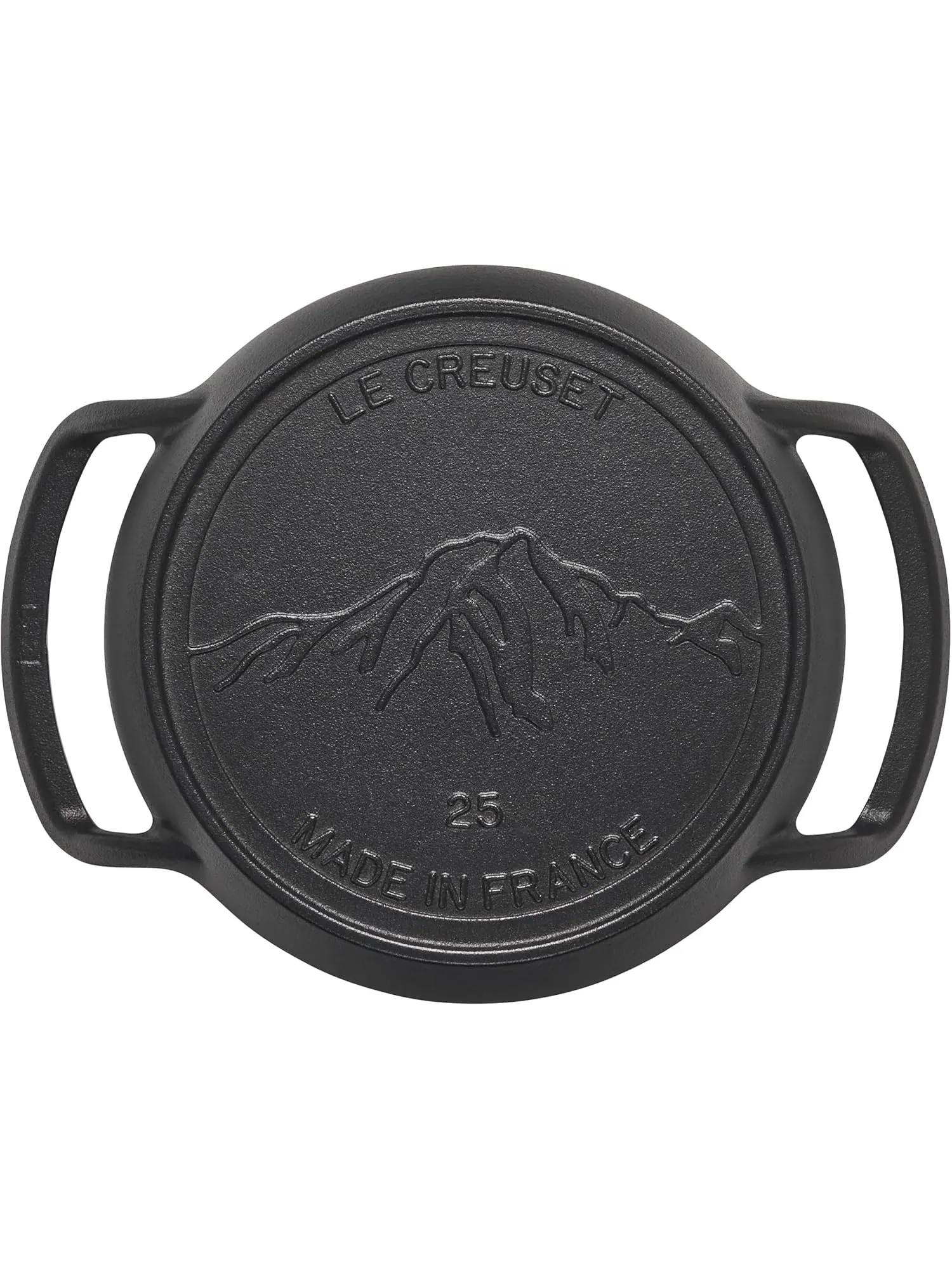 Круглая чугунная сковорода-гриль Le Creuset BBQ Outdoor Grill Pan Round, 25 см — изображение 2 из 8, черный