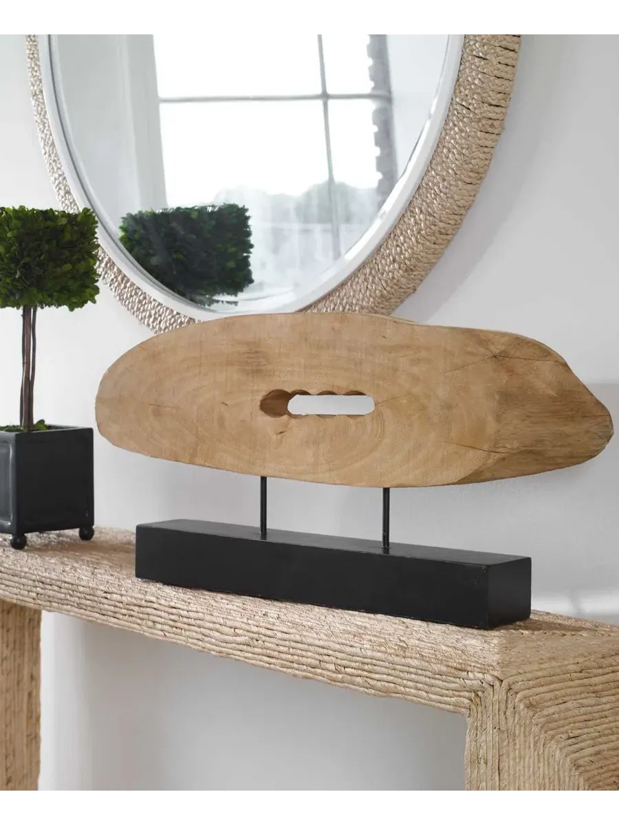 Скульптура из манго, 29 см, Paol Uttermost — изображение 3 из 3, черный