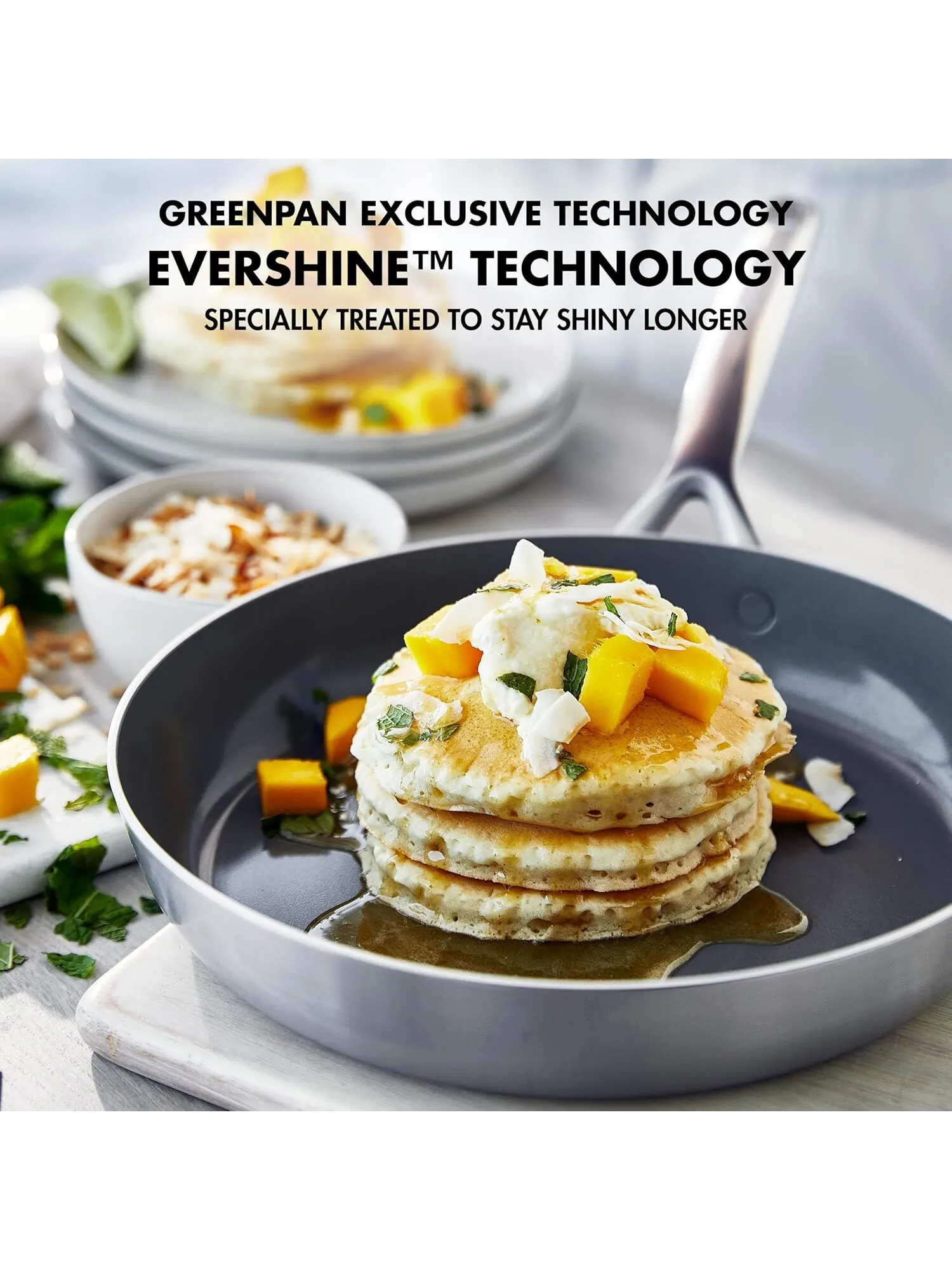 Набор сковород GreenPan GP5 Stainless Steel, 2 предмета, 26/30 см — изображение 6 из 9, серебряный