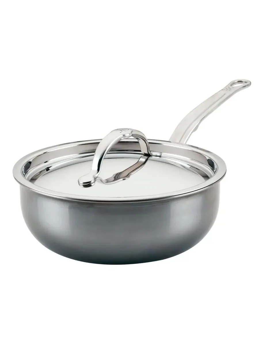 Сотейник NanoBond Molecular Titanium объемом 2 л с крышкой Hestan, нержавеющая сталь