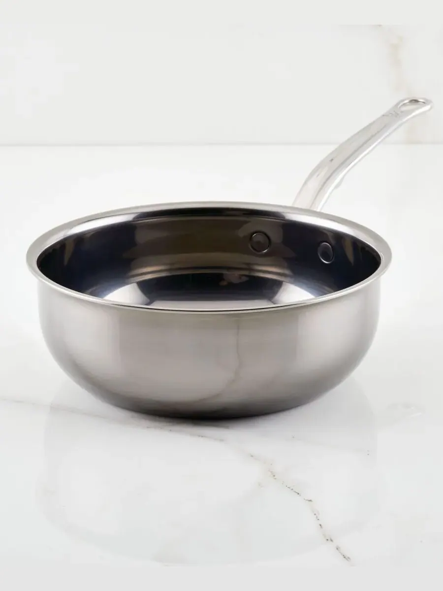 Сотейник NanoBond Molecular Titanium объемом 2 л с крышкой Hestan, нержавеющая сталь — изображение 5 из 10, серебристый