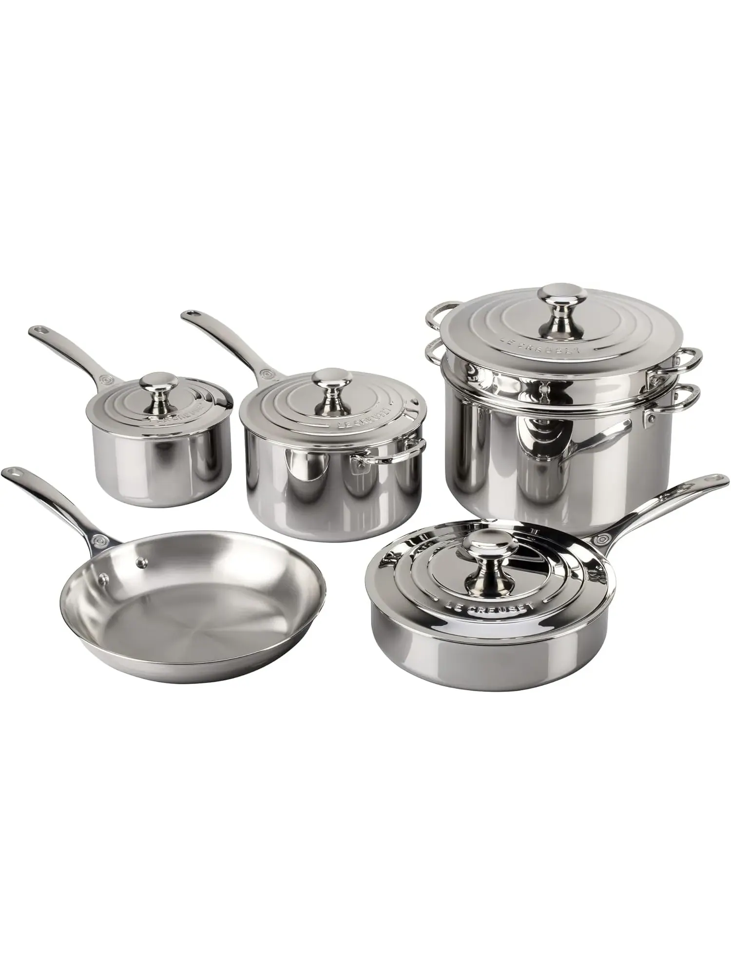 Набор посуды Le Creuset Tri-Ply Stainless Steel, 10 предметов