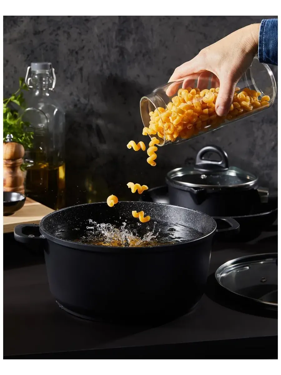 Набор из 6 предметов STONE из литого алюминия Cuisine::Pro — изображение 5 из 8, черный