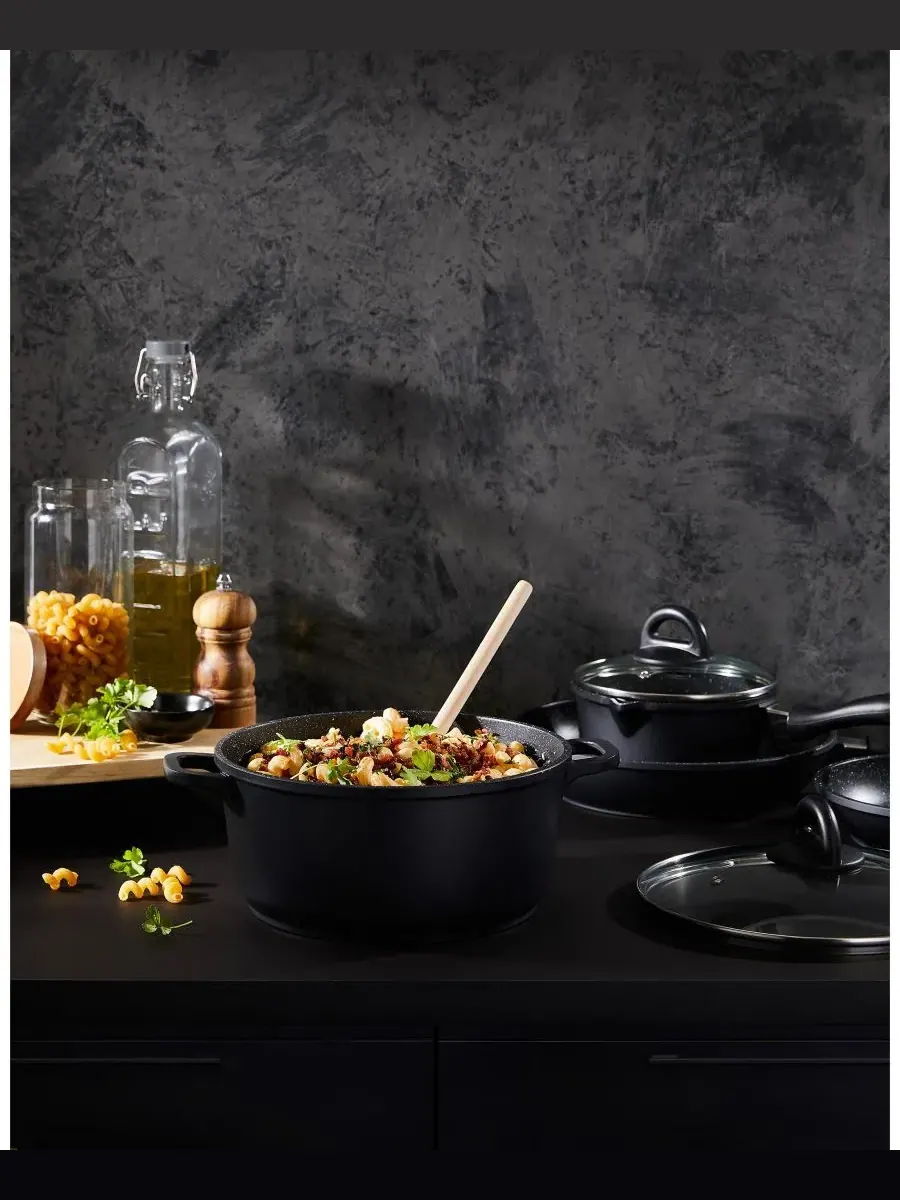 Набор из 6 предметов STONE из литого алюминия Cuisine::Pro — изображение 7 из 8, черный