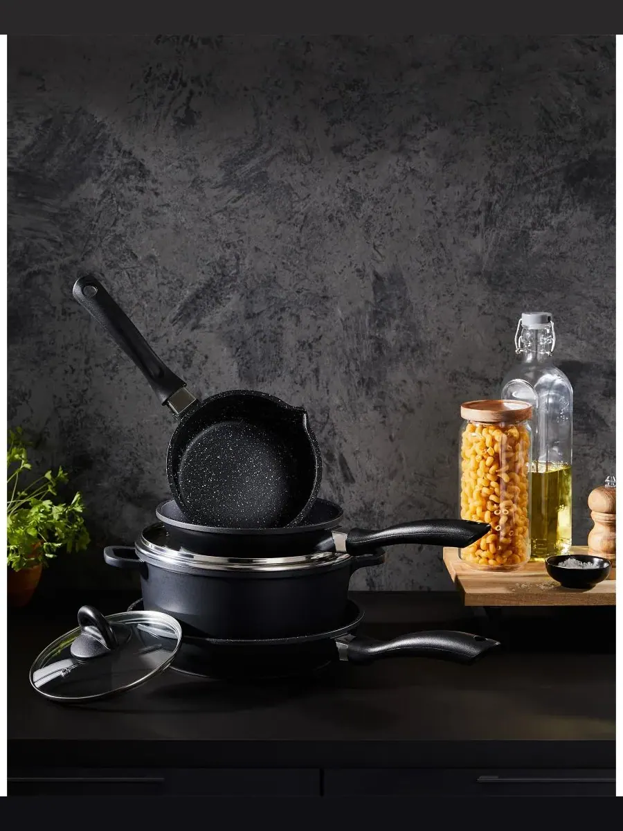 Набор из 6 предметов STONE из литого алюминия Cuisine::Pro — изображение 8 из 8, черный