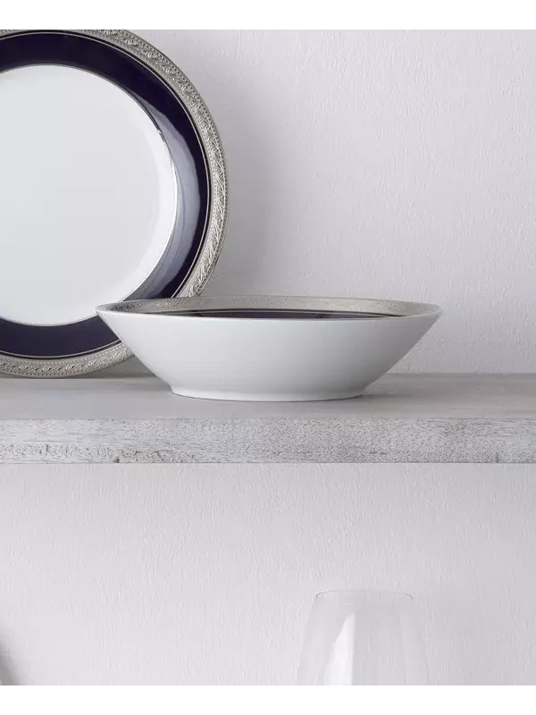 Набор из 4 суповых мисок Crestwood Cobalt Platinum, на 4 персоны Noritake — изображение 4 из 4, синий