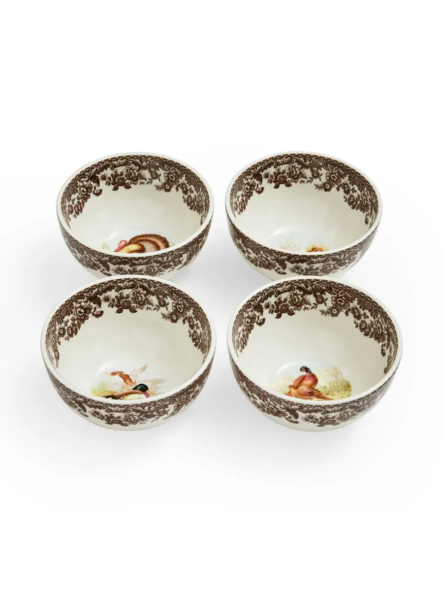 Набор из 4 мисок для соуса «Лесной» Spode — изображение 3 из 5, коричневый