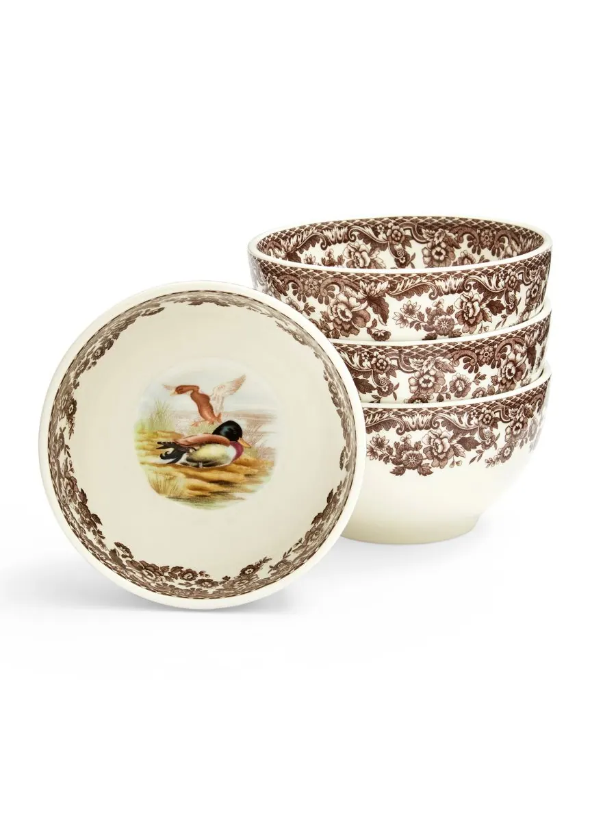 Набор из 4 мисок для соуса «Лесной» Spode — изображение 4 из 5, коричневый