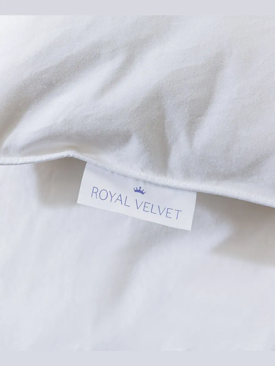 Royal Velvet Легкое одеяло из смеси белого гусиного нано-пуха и пера — изображение 7 из 9, белый